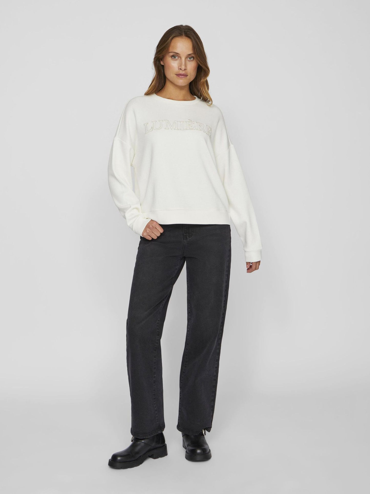 VILA  REFLECT SWEATSHIRT CLOUD