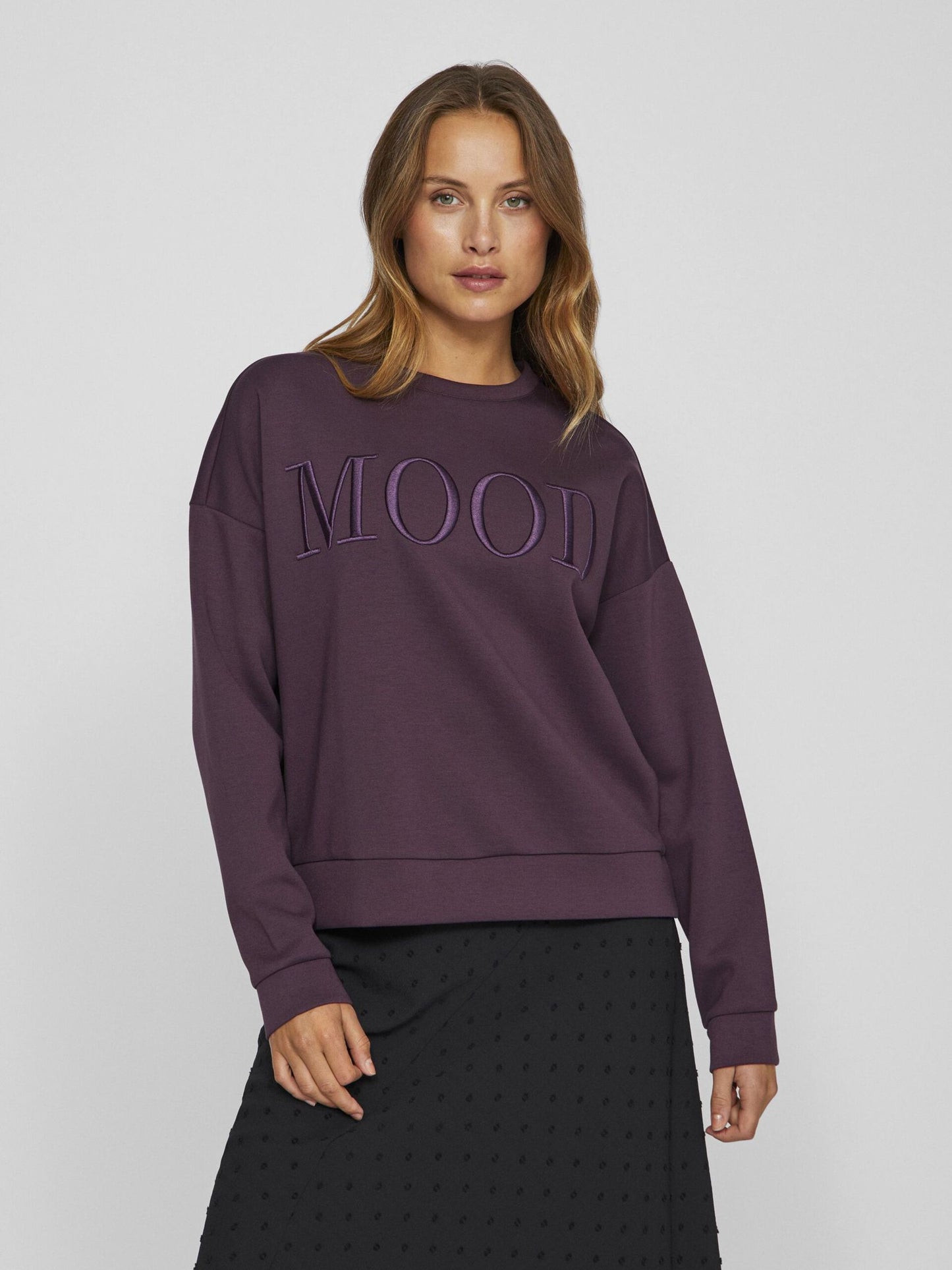 VILA  REFLECT SWEATSHIRT PLUM