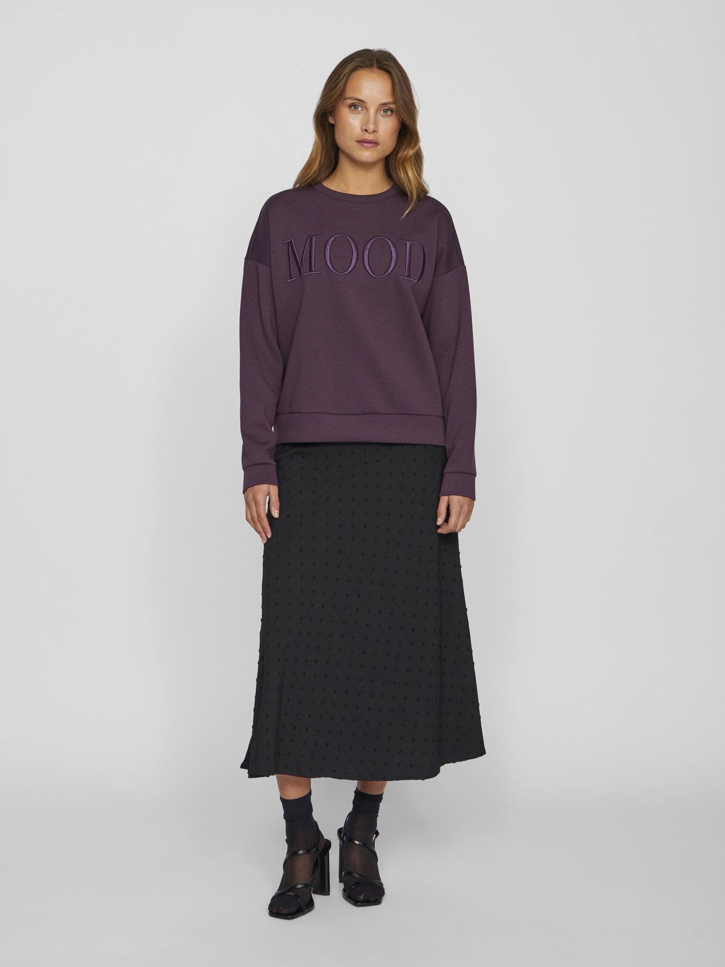 VILA  REFLECT SWEATSHIRT PLUM