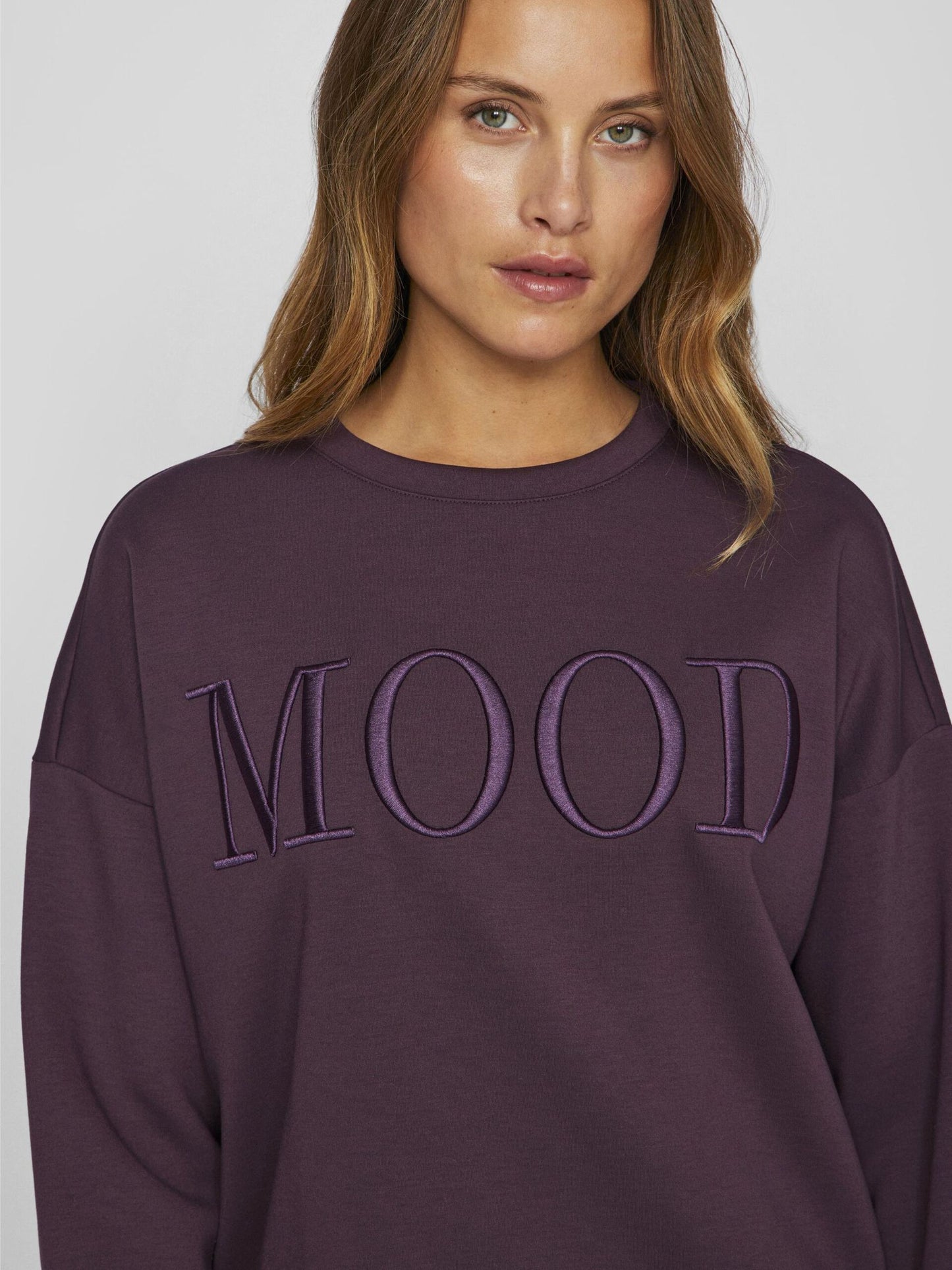 VILA  REFLECT SWEATSHIRT PLUM