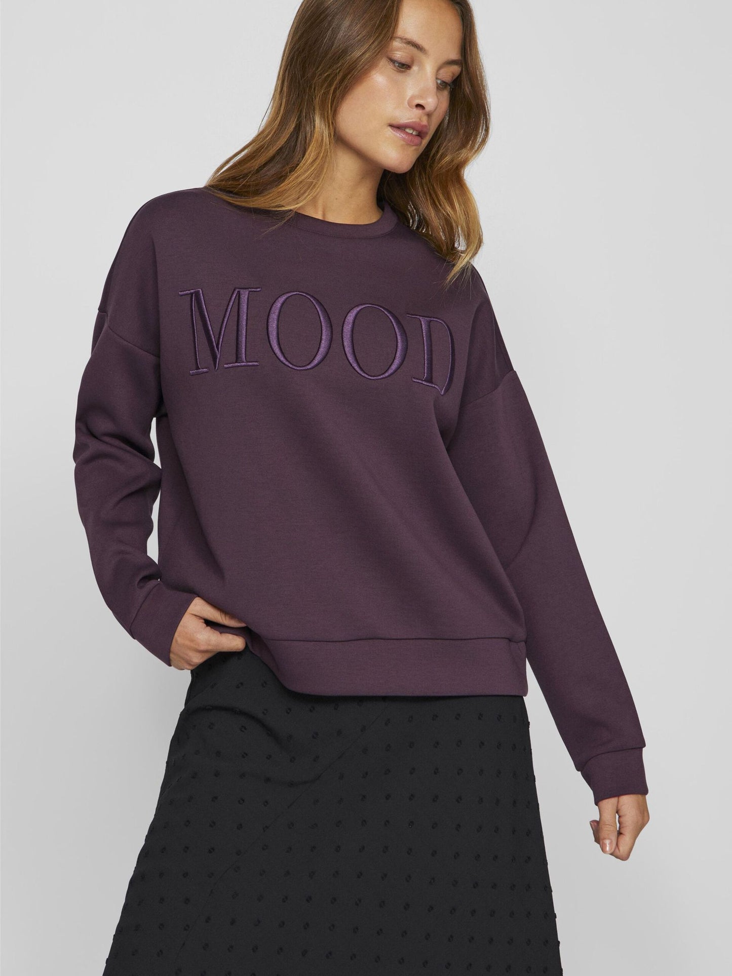 VILA  REFLECT SWEATSHIRT PLUM