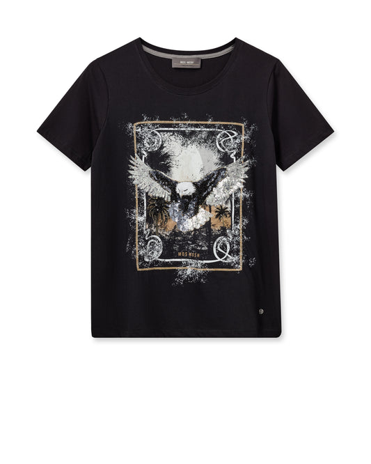 MOS MOSH ELLI TEE BLACK