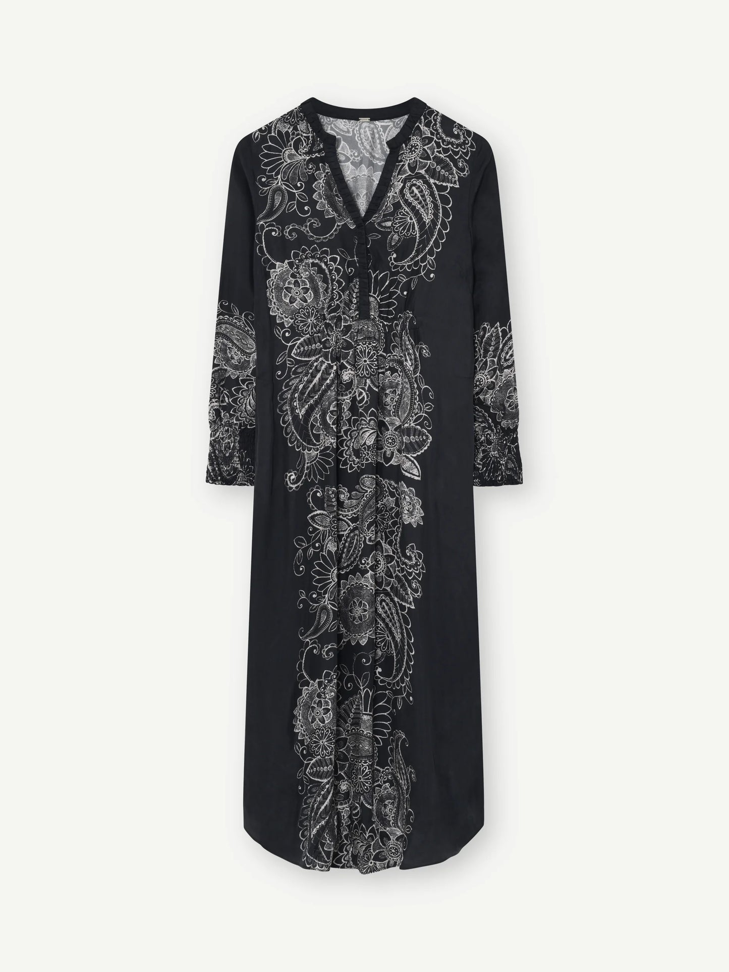 GUSTAV HALI LONG DRESS BLACK/SAND