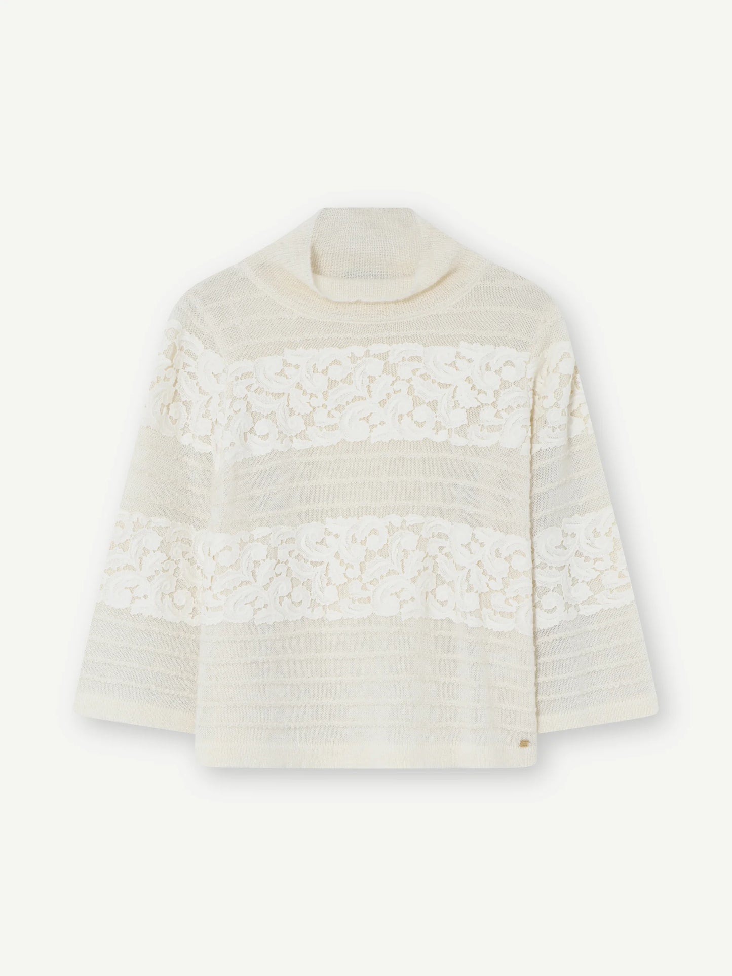 GUSTAV SHERRY LACE KNIT OFF WHITE