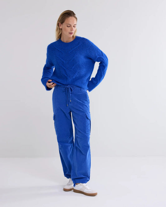 SUMMUM ROYAL BLUE CARGO PANTS SOFT