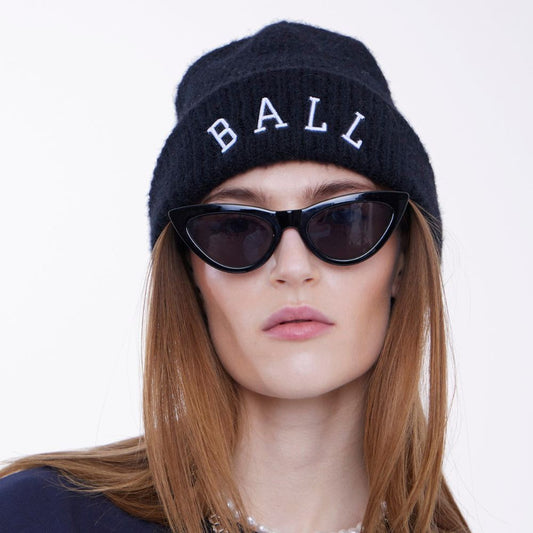 Ball  Beanie Black Iris