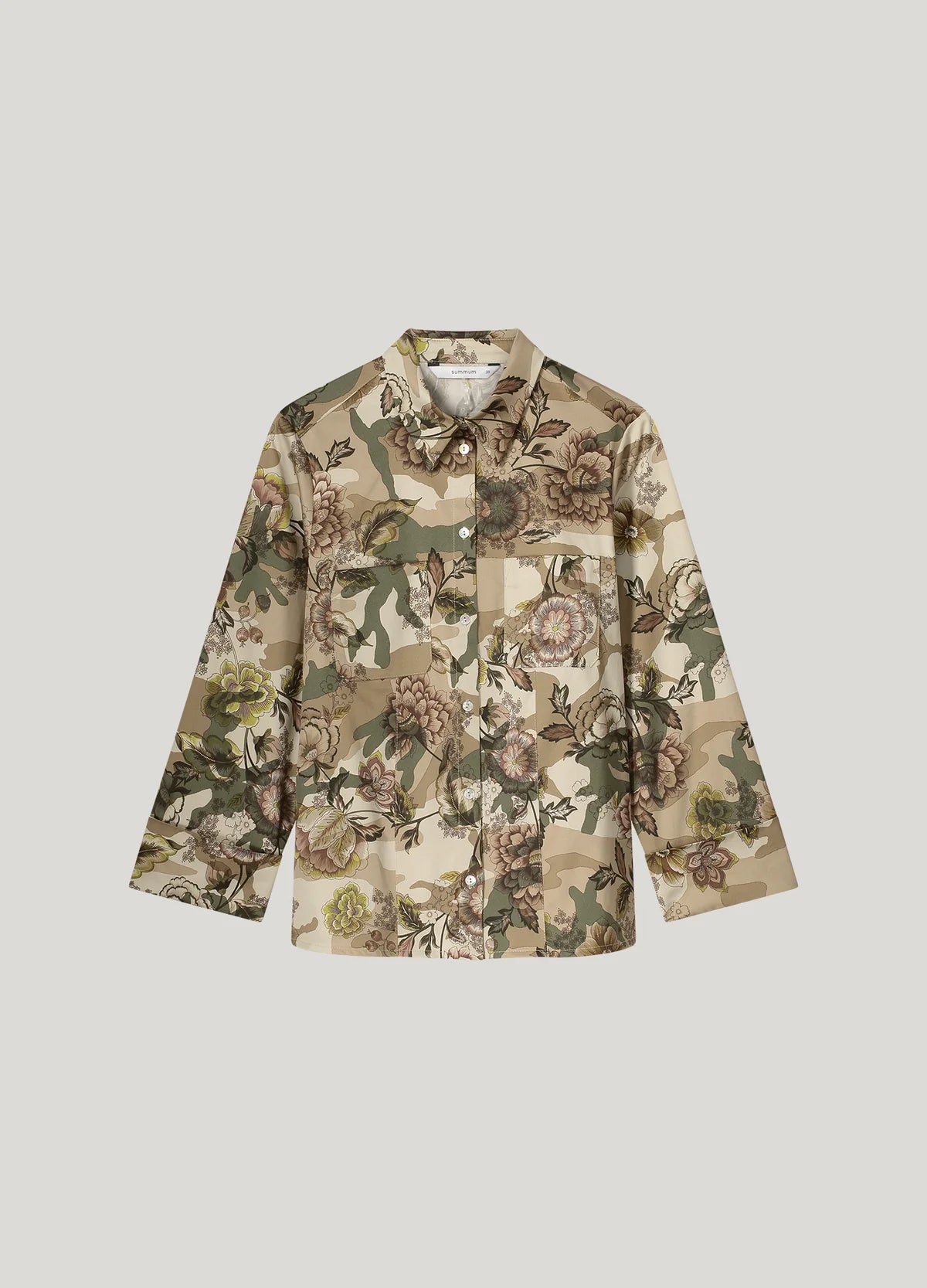 SUMMUM BLOUSE CAMOUFLAGE FLOWERS