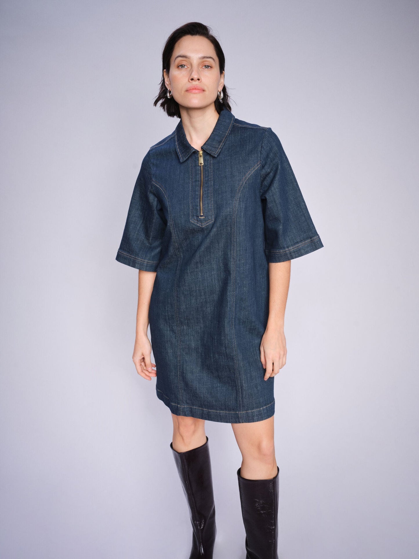 MOS MOSH ABIGAL DENIM DRESS DENIM