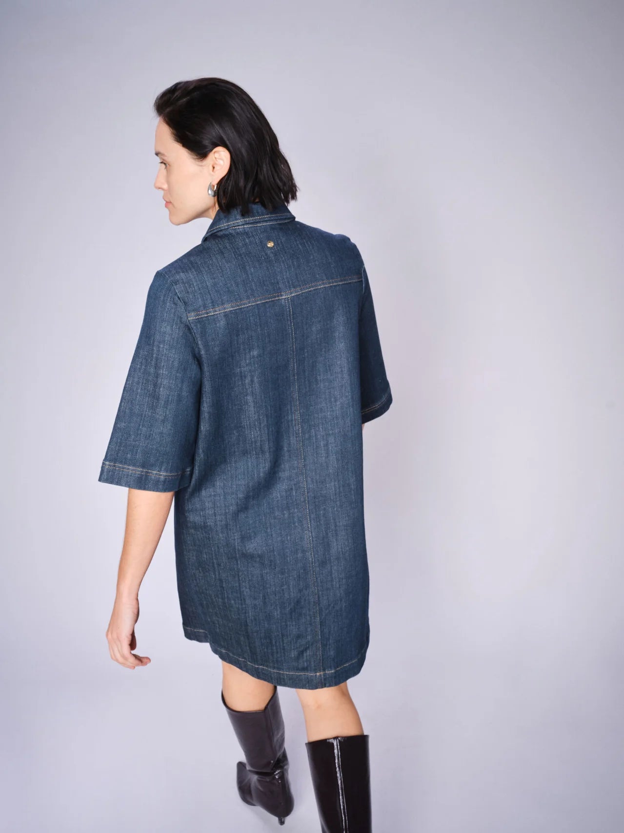 MOS MOSH ABIGAL DENIM DRESS DENIM