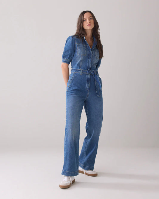 SUMMUM DENIM JUMPSUIT VINTAGE BLUE