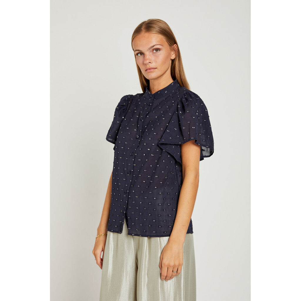 RUE DE FEMME  SYLVIE SHIRT DARK BLUE