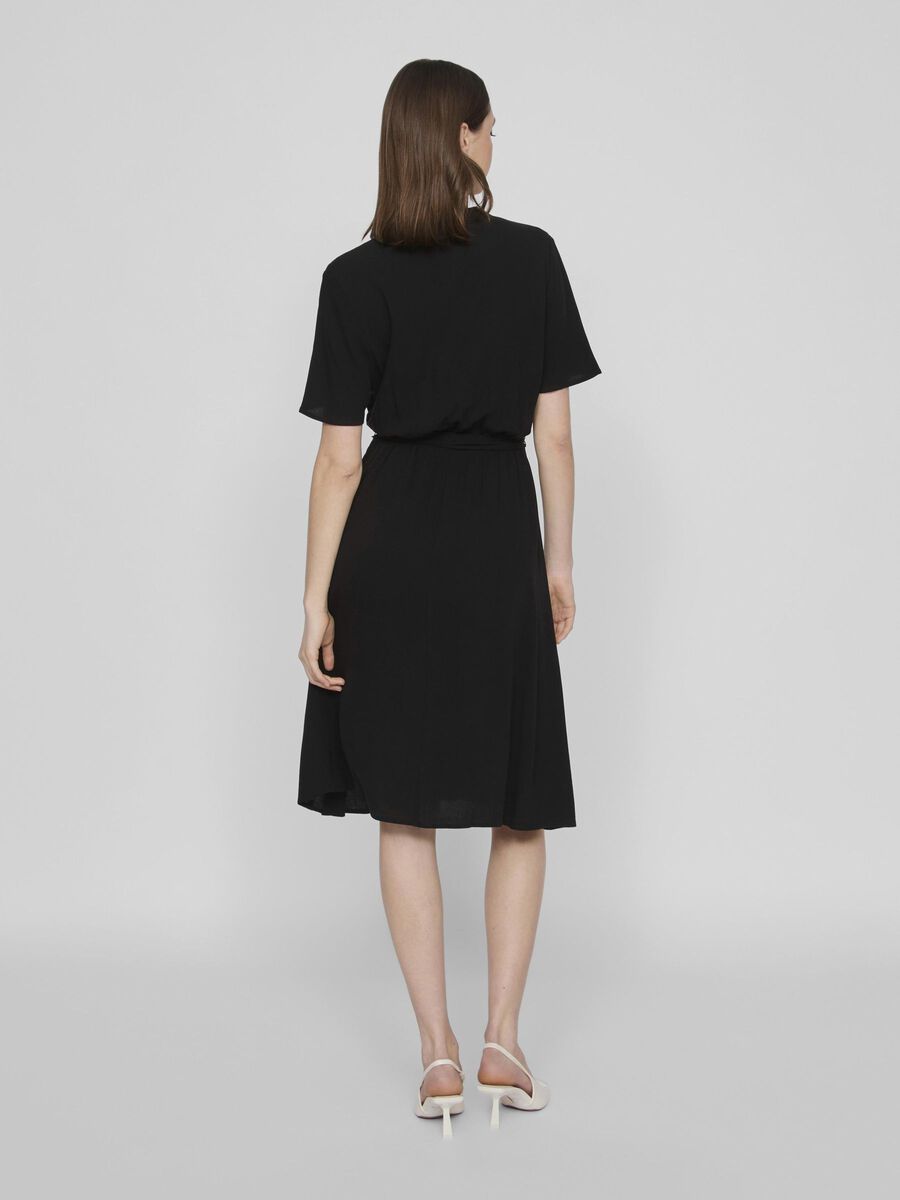 VILA, Vimoashly S/S Midi Black Beau