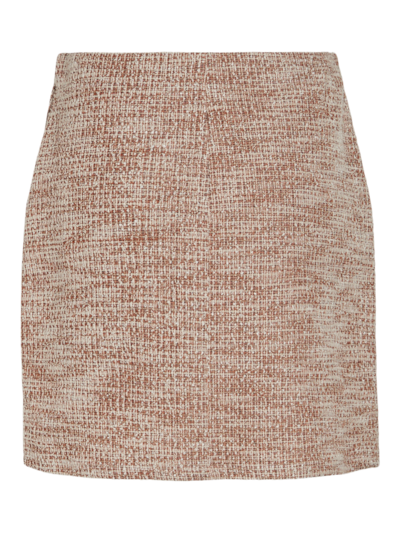 Vila,Viamera Short Skirt, Birch/Fossil/Gol