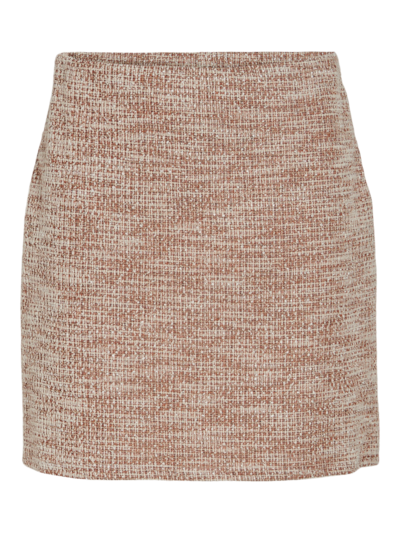 Vila,Viamera Short Skirt, Birch/Fossil/Gol