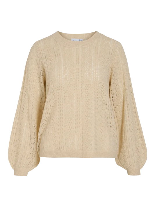 VILA  POLANA O NECK GLITTER KNIT